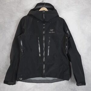 Arc'teryx Jacket Womens Medium Black Alpha SV Pro Waterproof Shell Hooded